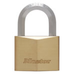 Master Lock 1145D High Security Hexagonal Shackle Brass Padlock - Image 2