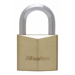 Master Lock 1155D High Security Hexagonal Shackle Brass Padlock - Image 2