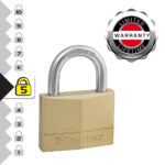 Master Lock 150EURD 50mm Brass Padlock - Image 3