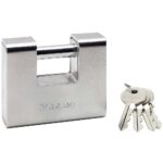 Master Lock 690EURD Rectangular Armoured Zinc Padlock - Image 2