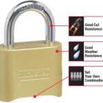 Master Lock 175EURD Brass 52mm Combination Padlock - Image 9