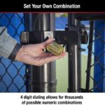 Master Lock 175EURDLH 52mm Brass Combination Padlock - Image 8