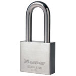 Master Lock 2340EURDLH Marine Padlock with Key and Long Shackle, Grey - Image 2