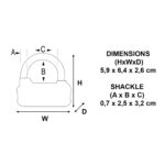 Master Lock 1520EURD Pro-Sport combination Padlock Resettable - Image 5