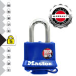 Master Lock 312EURD Laminated Padlock with Key and Thermoplastic Cover - Image 3