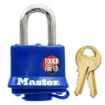 Master Lock 312EURD Laminated Padlock with Key and Thermoplastic Cover - Image 2