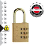 Mater Lock 630EURD Brass 30mm Combination Padlock - Image 3