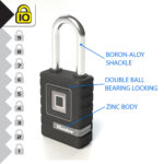 Master Lock Biometric Padlock 4901EURDLHCC - Image 4