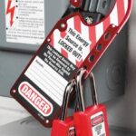 427RED Labelled Lockout Hasp - Image 2