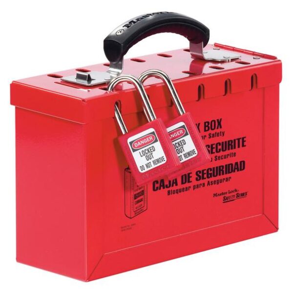 498A Red Group Lockout Box