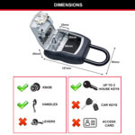 Master Lock Select Access 5400D Key Lock Box - Portable Key Safe - Image 6