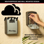 Master Lock 5403EURD Key Lock Box - Wall Mount Key Safe - Image 7