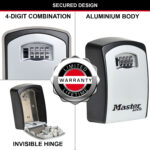 Master Lock 5403EURD Key Lock Box - Wall Mount Key Safe - Image 4