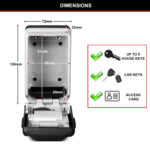 Master Lock 5425EURD Light Up Dial Key Lock Box - Wall Mount Key Safe - Image 6