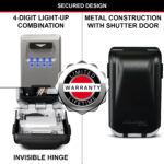 Master Lock 5425EURD Light Up Dial Key Lock Box - Wall Mount Key Safe - Image 7