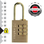 Master Lock 620EURD Brass 20mm Combination Padlock - Image 3