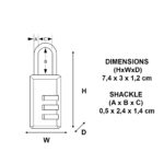 Master Lock 647EURD Resettable Combination Padlock - Image 5