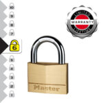 Master Lock 160EURD Brass 60mm Padlock - Image 4
