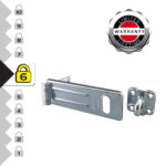 Master Lock 706EURD Outdoor Door Padlock Hasp - Image 3