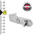 Master Lock 720EURD Heavy Duty Outdoor Door Padlock Single Hinge Hasp - Image 3
