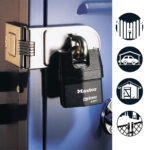 Master Lock 720EURD Heavy Duty Outdoor Door Padlock Single Hinge Hasp - Image 4