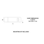 Master Lock 720EURD Heavy Duty Outdoor Door Padlock Single Hinge Hasp - Image 5