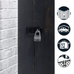 Master Lock 723EURD Heavy Duty Outdoor Door Padlock Hasp - Image 4