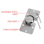 Master Lock Heavy Duty Van Lock and Hasp [Key] 736EURD - Image 5