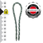 Master Lock 8017EURD Heavy Duty Hardened Steel Chain, 150 cm x 0.8 cm - Image 3