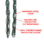 Master Lock 8017EURD Heavy Duty Hardened Steel Chain, 150 cm x 0.8 cm - Image 4