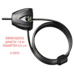MASTER LOCK 8417EURD Python Security Cable with Key Lock, Adjustable Locking Cable - Image 5