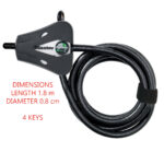 Master Lock Python Security Cable with Key Lock Adjustable Locking Cable 8418EURD - Image 5