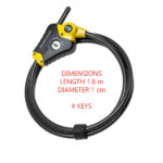 MASTER LOCK Python Security Cable with Key Lock, Adjustable Locking Cable 8433EURD - Image 6