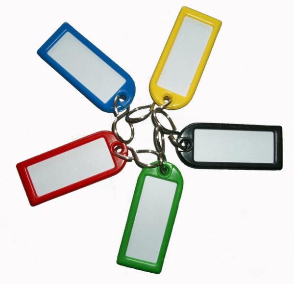 Keytags A1 Long & Rings -  Pack of 10