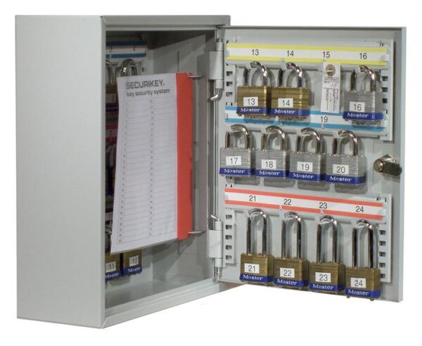 Padlock Security System Cabinet for 24 locks