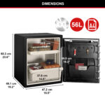 Master Lock 1 Hour Digital Fire & Water Safe XX Large With Alarm LFW205TWC - Image 4