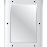 Flat Stainless Steel Vanity Mirror - Anti-Vandal 400 x 300mm - Image 2