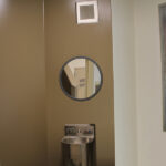 Flat Stainless Steel Vanity Mirror - Anti-Ligature 400mm Round - Image 5