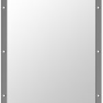 Flat Stainless Steel Vanity Mirror - Anti-Ligature 600 x 500mm - Image 6