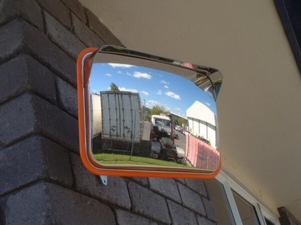 Stainless Steel Anti-Vandal Mirror - 320mm x 225mm