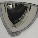Stainless Steel Quarter Dome Mirror with anti-ligature frame - Image 3