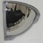 Stainless Steel Quarter Dome Mirror with anti-ligature frame - Image 4