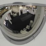 Stainless Steel Half Dome Mirror With Anti-Ligature Frame - Image 4