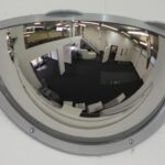 Stainless Steel Half Dome Mirror With Anti-Ligature Frame - Image 3