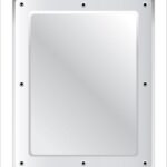 Flat Polycarbonate Vanity Mirror - Anti-Vandal 500 x 400mm - Image 2