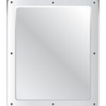 Flat Polycarbonate Vanity Mirror - Anti-Vandal 600 x 500mm - Image 2