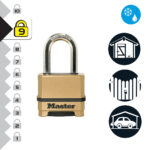 Master Lock M175EURDLF Excell Combination Padlock 56mm - Image 3
