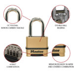 Master Lock M175EURDLF Excell Combination Padlock 56mm - Image 4