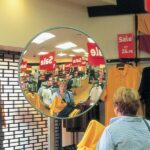 Round Acrylic Interior Convex Mirror - 900mm - Image 2
