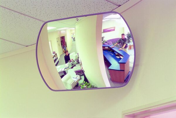 Rectangular Acrylic Interior Convex Mirror